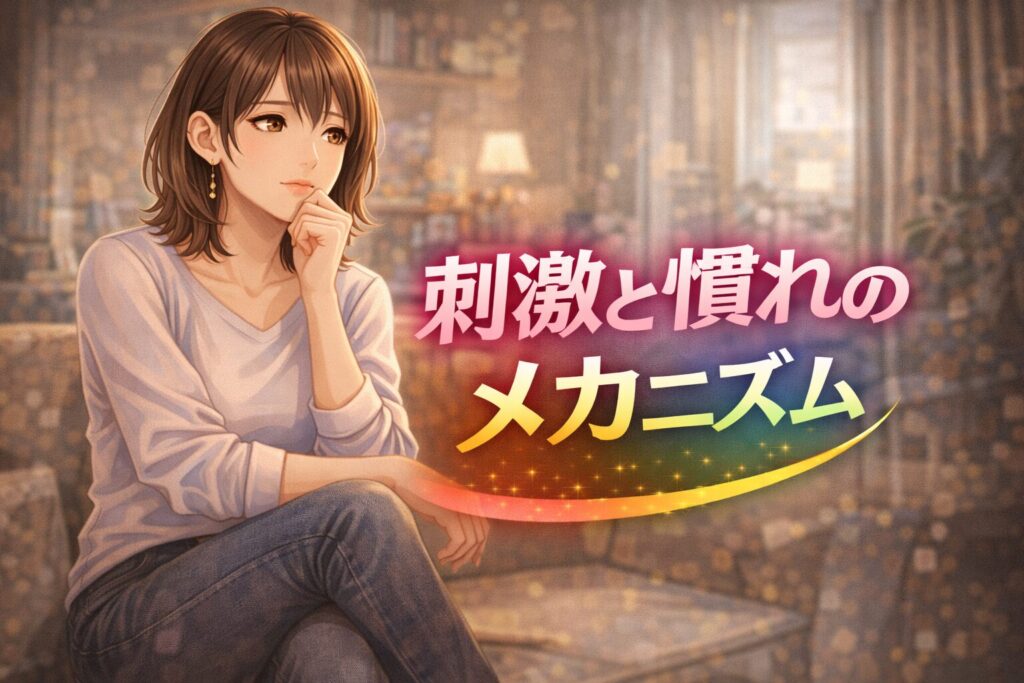身体感覚はなぜ変わるのか｜刺激と慣れのメカニズムを解説するイメージビジュアル